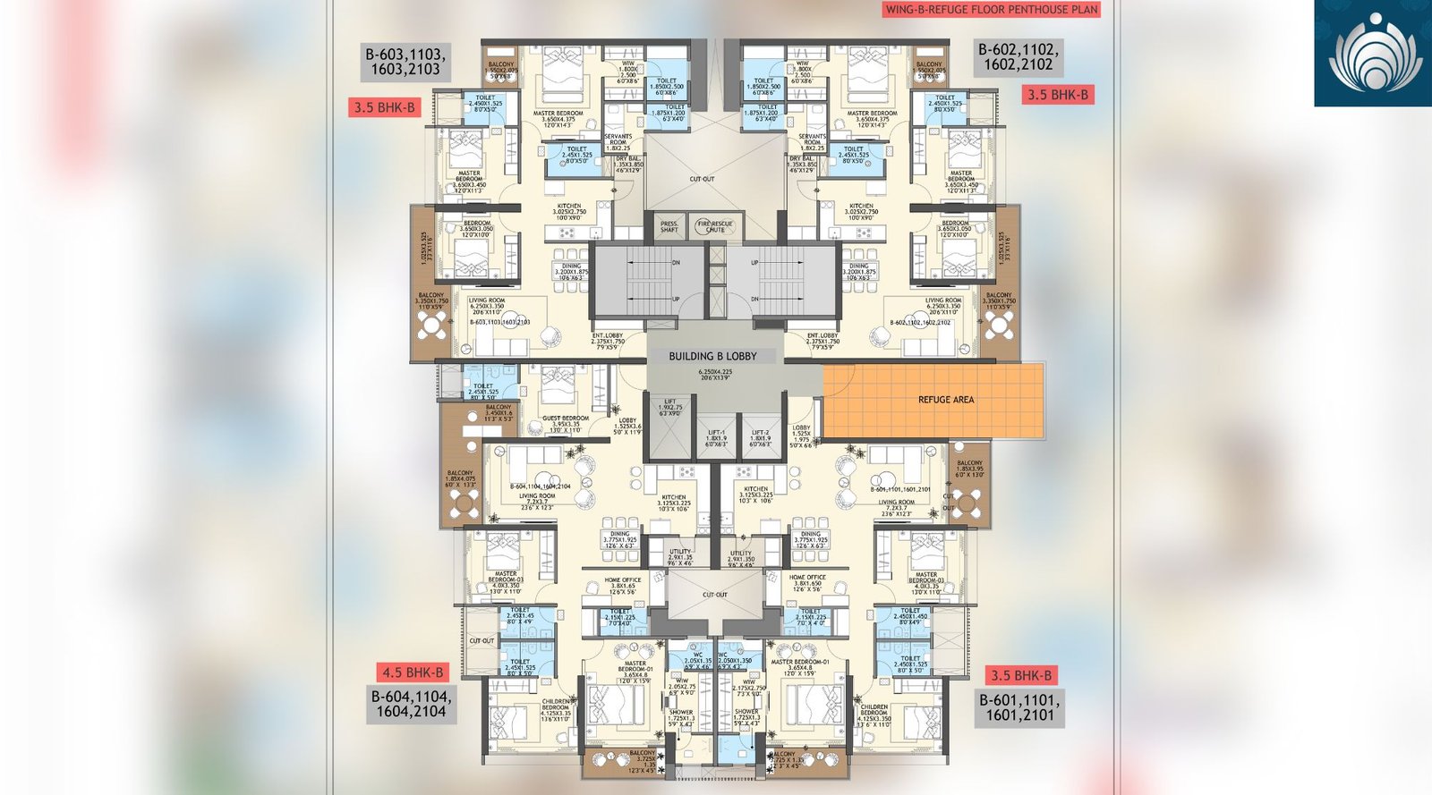 Gang-Platinum-B-Wing-Refuge-Floor-Penthouse-Plan (2008 x 1116 px)